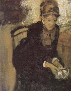 Edgar Degas Kesate taking the card oil painting picture wholesale